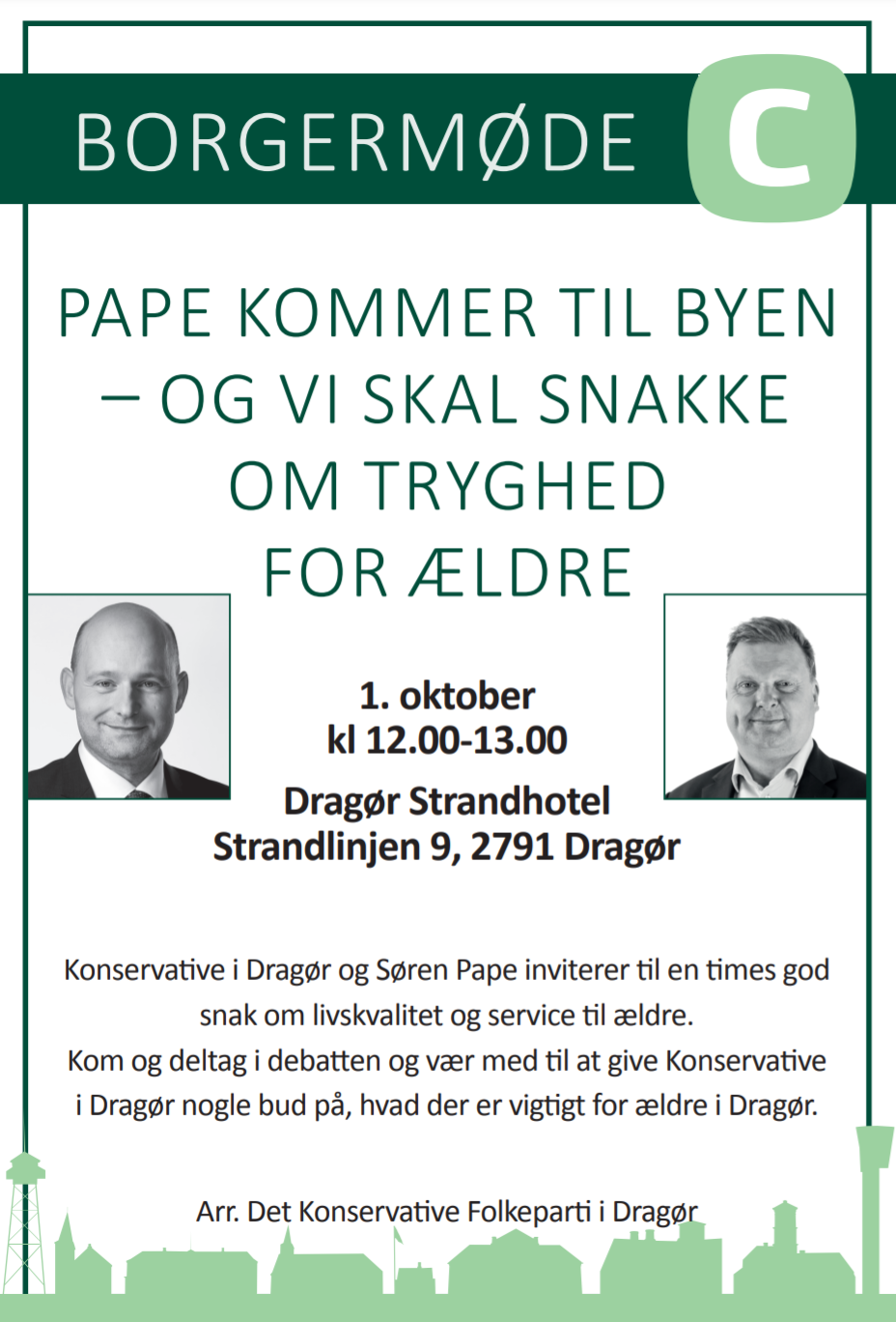 Søren Pape kommer til Dragør